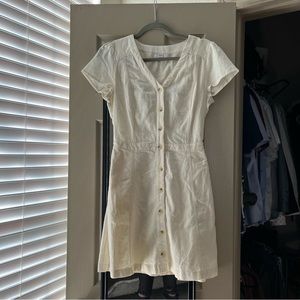 Cream Linen Dress Old Navy Size XS
